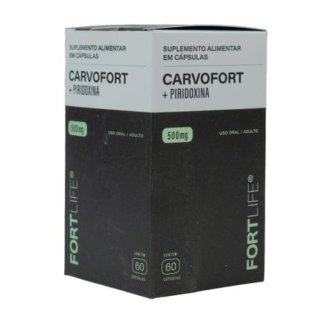 CARVOFORT + PIRIDOXINA 500MG 60 CAPSULAS
