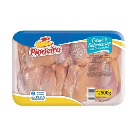 Coxa Sobrecoxa Pioneiro 500g Resfriado Bandeja