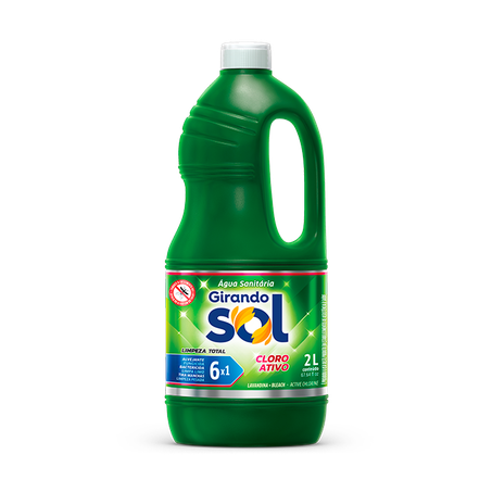 Água sanitária girando sol 2l