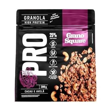Granola GranoSquare PRO Cacau e Avelã 200g 360-3