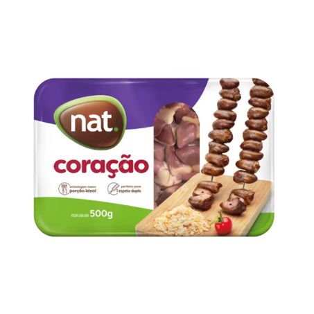 Coracao de frango nat 500gr*