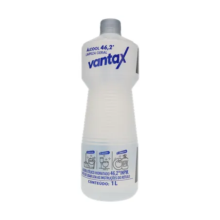 Alcool líquido vantax 46,2º pet 1l 360-1