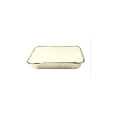 BANDEJA DE ALUMINIO TERMICA  RETANGULAR COM TAMPA FRASSON 2000ML