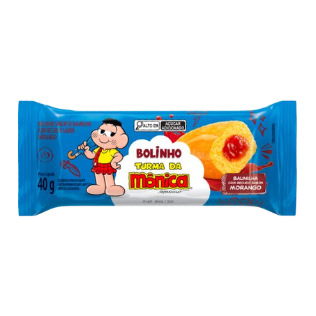 Bolinho Casa Suíça Turma da Mônica Morango 40g