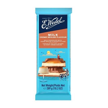 CHOCOLATE E.WEDEL RECHEADO MILK CREME BRULEE 289G 