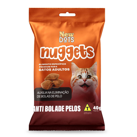Nuggets para Gatos New Dots 40g - Bola de Pelo
