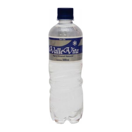 Água Mineral Sem Gás Valle Vita Garrafa 500ML