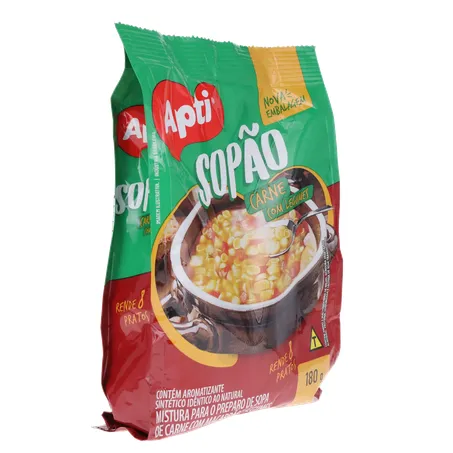 Sopão Carne com Macarrão e Legumes Apti 180g 360-31