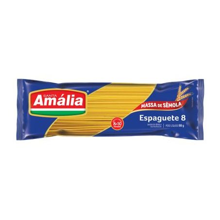 MACARRAO ESPAGUETE STA AMALIA SEMOLA 500GR