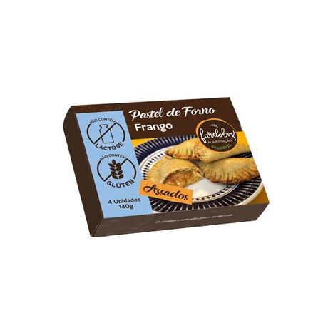 Pastel sem lactose e sem glúten frango farelobox 400g