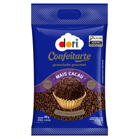 Granulado Dori Confeitarte 100g Tijolinho Zero Lactose