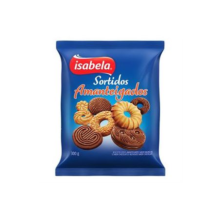 Biscoito isabela 300g sortido amanteigado
