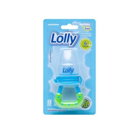 Chupeta infantil alimentador lolly nenny 6+ 01-m azul c-1unid