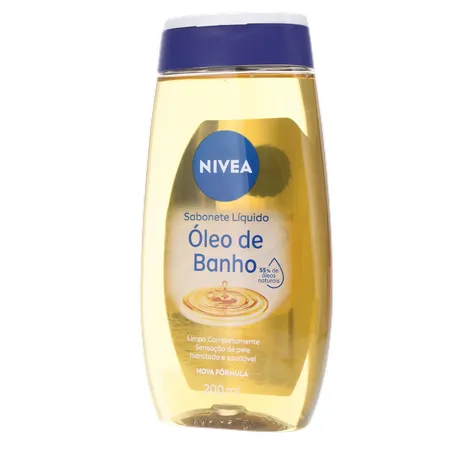 Sabonete Líquido em Óleo Nivea Natural Oil Embalagem 200ML 360-2