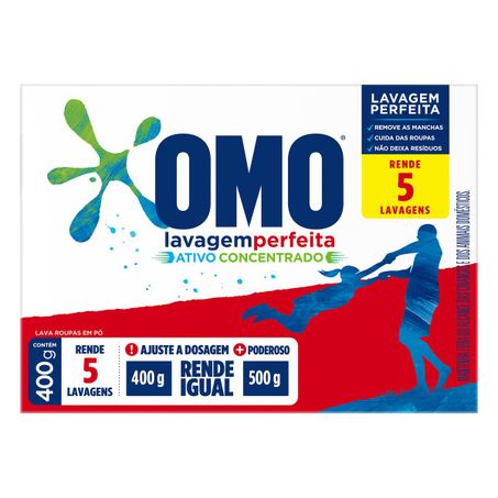 SABÃO EM PÓ OMO LAVAGEM PERFEITA 400G