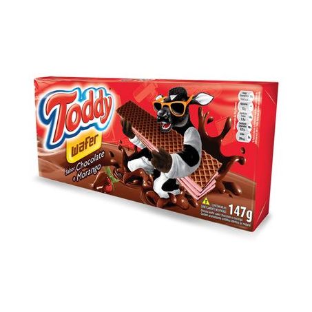 BISC.TODDY WAFER CHOCOLATE C/MORANGO 147G