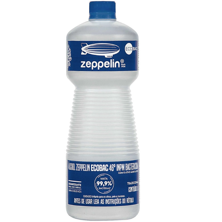 ÁLCOOL ZEPPELIN ECOBAC 46INPM 1L