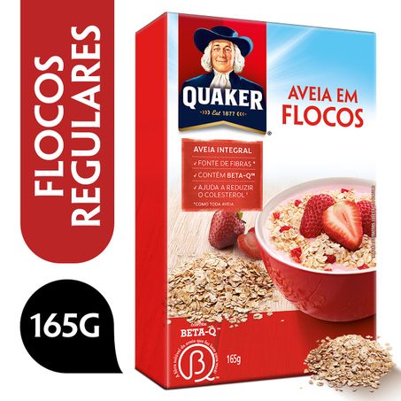 Aveia quaker 165g. flocos