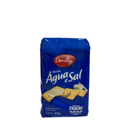 BISCOITO DOMELLY AGUA E SAL 360 GR                