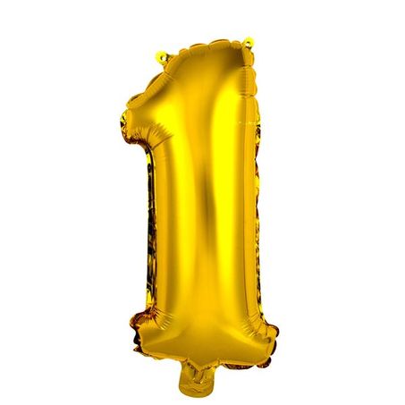 Balao metalizado dourado nº 1 40cm