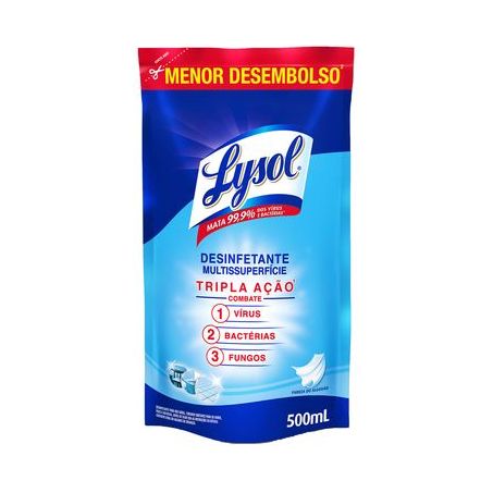 DESINF LYSOL BACTER.ALGODAO SACHE  500ML