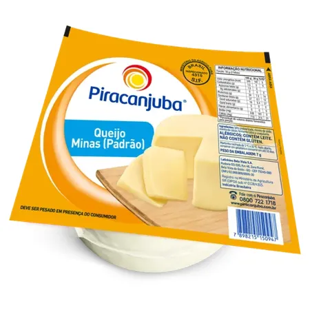 QUEIJO PIRACANJUBA MINAS PADRÃO 500G