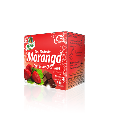 CHA BARAO 10UN 13G MORANGO/CHOC
