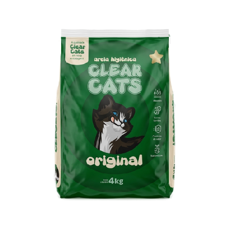 Areia Sanitária Clear Cats Original 4kg