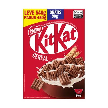 Promoção Cereal Matinal Kit Kat Leve 540g Pague 450g