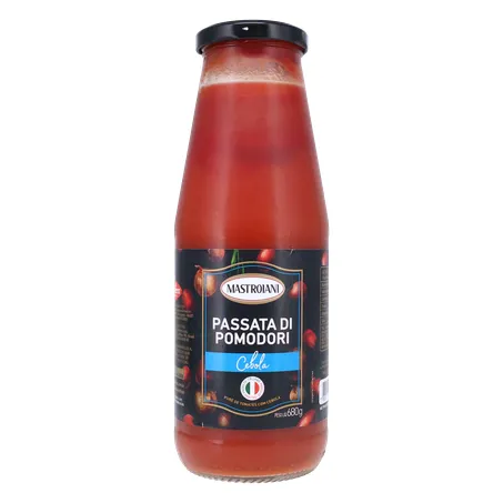 Passata Di Pomodori Mastroiani Cebola Vidro 680g
