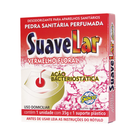 Desodorizador sanitario suavelar pedra+suporte floral 25g