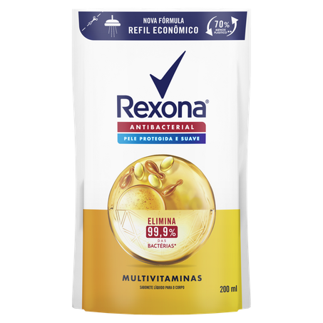 Sabonete líquido multivitaminas rexona sch 200ml