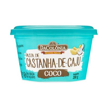 PASTA CASTANHA DE CAJU C/COCO 200G - DA COLONIA