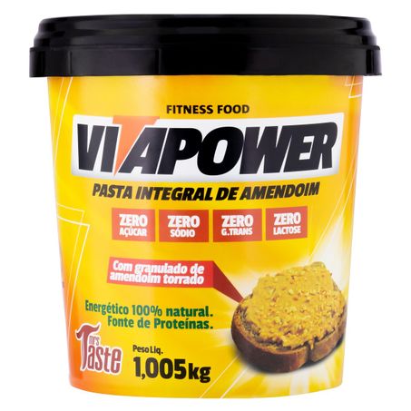 PASTA DE AMENDOIM GRANULADO INTEGRAL ZERO AÇÚCAR VITAPOWER