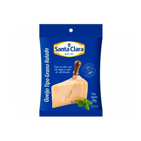 Queijo Ralado Santa Clara Tipo Grana Embalagem 50G