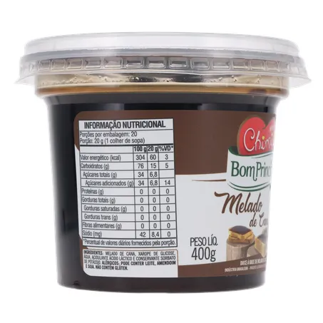 Melado de Cana Bom Princípio Pote 400gr 360-30