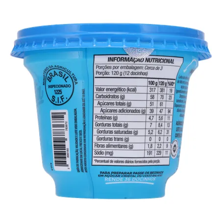 Sobremesa beijinho aurea pote 365g 360-16