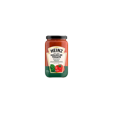 Molho Tomate Heinz Rústico Basílico Vidro 320g