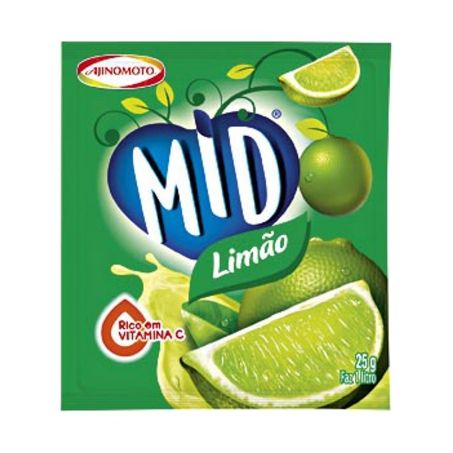 Refresco em Pó Mid Limão 25G