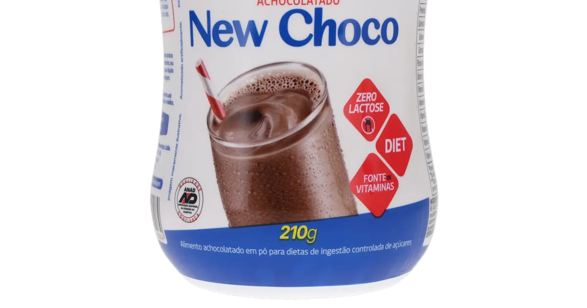 Achocolatado em Pó Lowçucar Zero Lactose Zero Açúcar New Choco