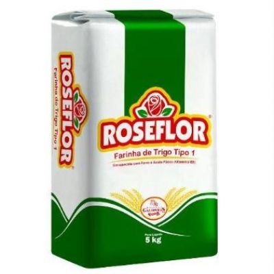 Farinha trigo tradicional roseflor 5kg