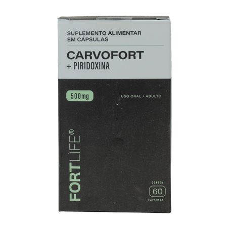 CARVOFORT + PIRIDOXINA 500MG 60 CAPSULAS 360-1