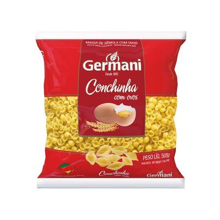 Massa germani conchinha 500g*.