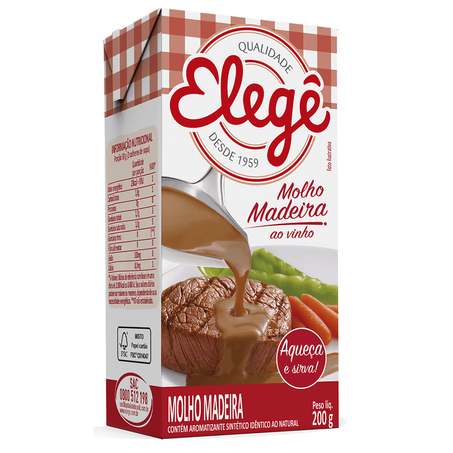 MOLHO MADEIRA ELEGÊ 200G