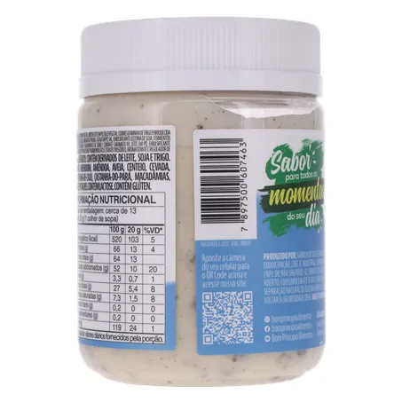 CREME DE CHOCOLATE BRANCO BOM PRINCÍPIO COM COOKIES POTE 250G 360-19
