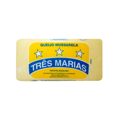 QUEIJO MUSSARELA TRES MARIAS KG PEDACO