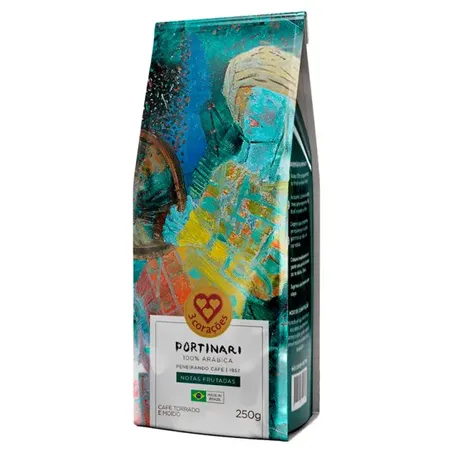 Café Torrado e Moído 3corações Portinari Pacote 250gr