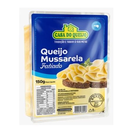 Queijo mussarela casa do queijo fat 150g
