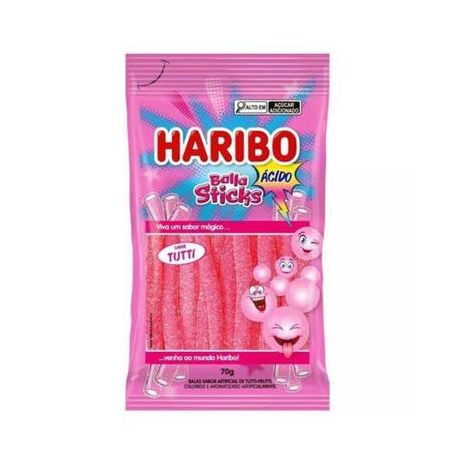 Bala haribo 70g. sticks acido