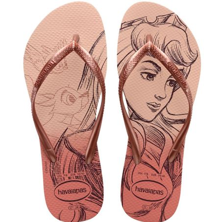 Sandalia/chinelo havaianas slim princesas 37/38